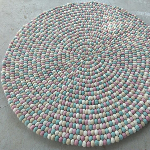 Felt ball rug