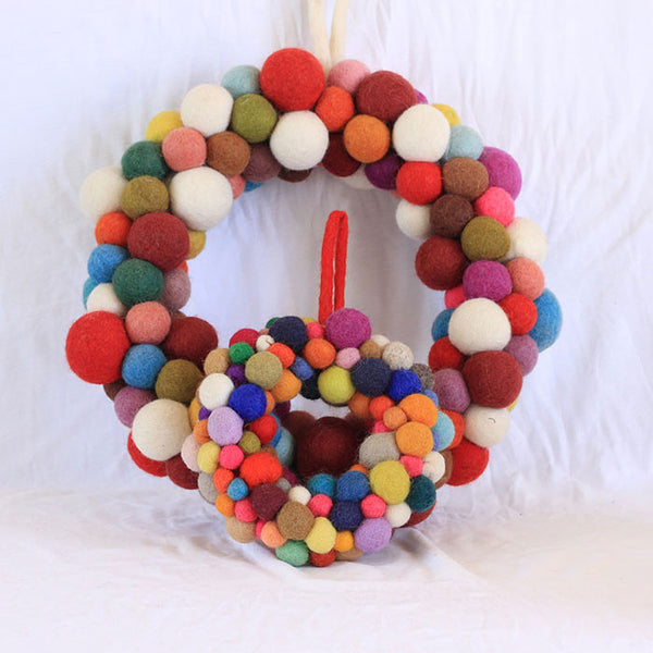 felt christmas wreath