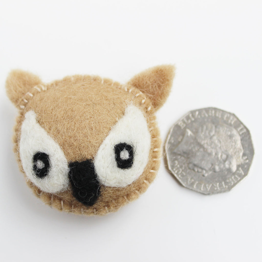 felt bird owl