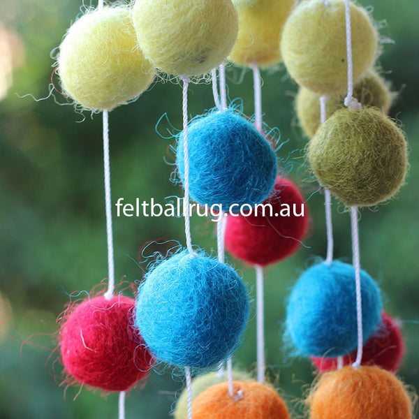 felt ball garland 