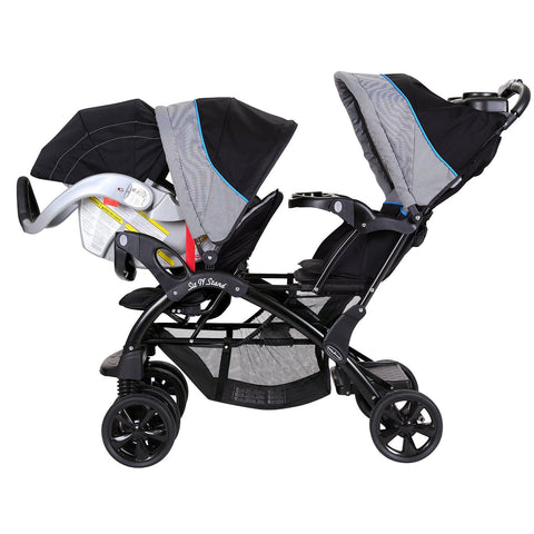 two baby stroller with car seat