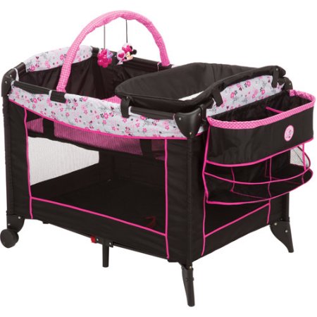 Disney Minnie Mouse Baby Portable Play Pen Playard With Bassinet N