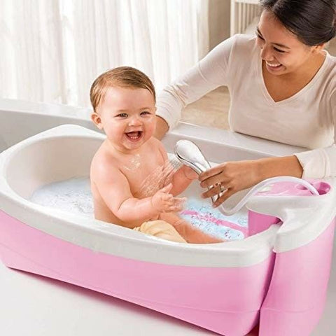 Newborn Infant Baby To Toddler Bath Tub Whirlpool Bubbles Spa Seat With Shower