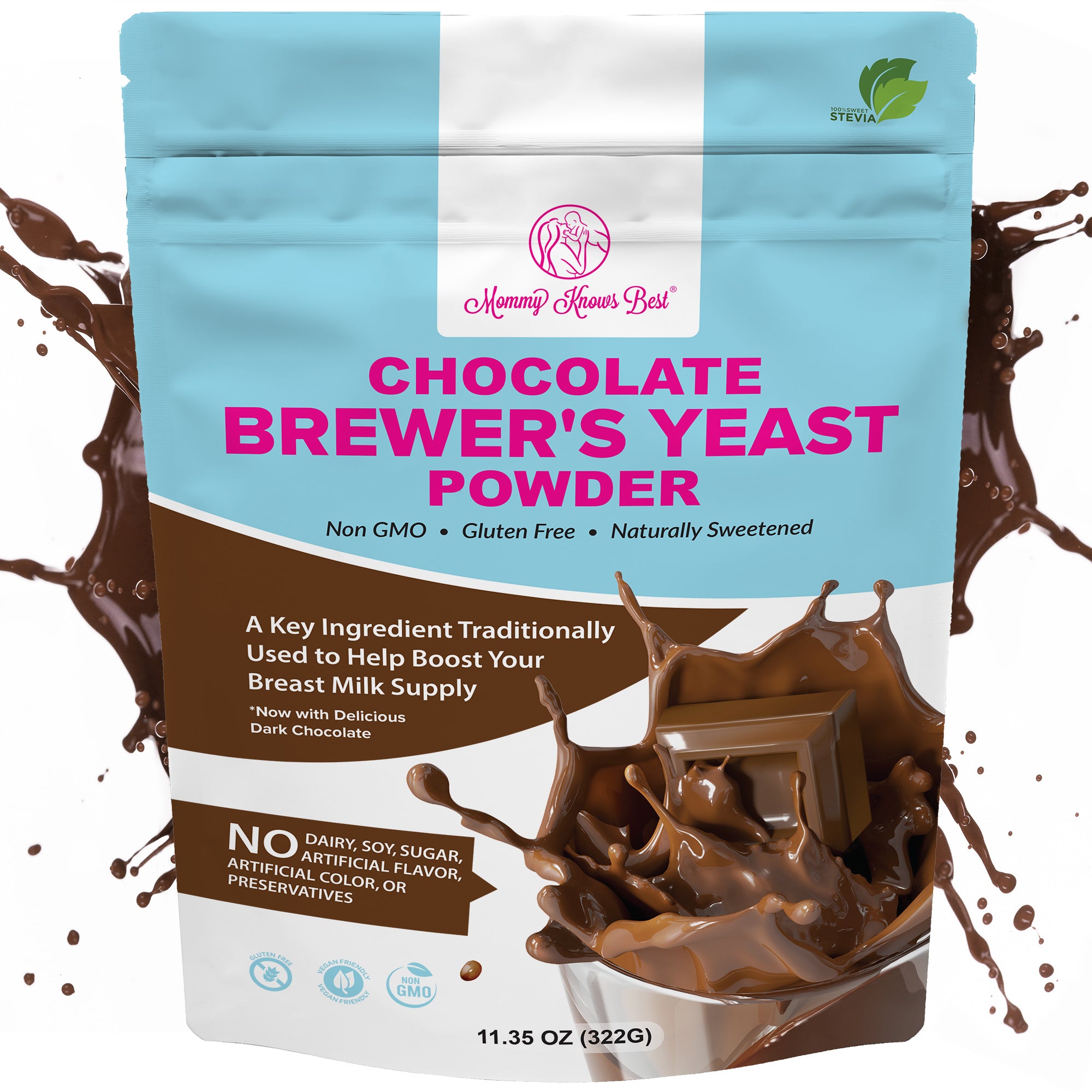 Chocolate Brewers Yeast Powder for Lactation - 16oz - Mommy Knows Best product image