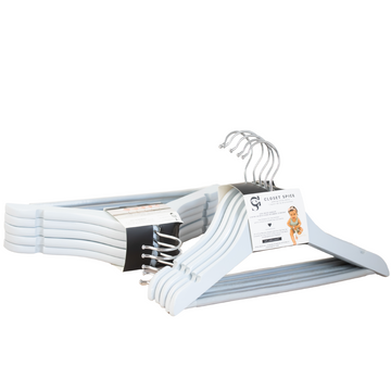 White Wooden Hangers – Only Hangers Inc.