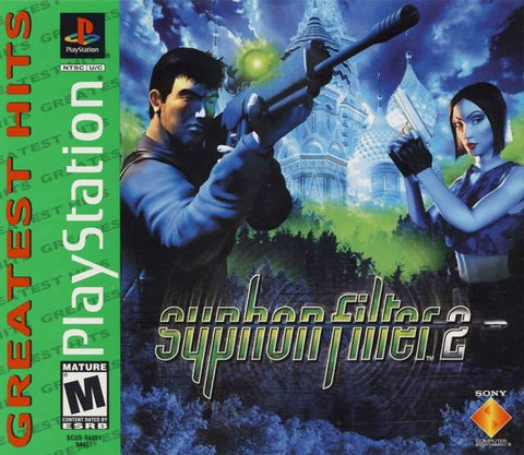 Syphon Filter 2 - Sony PlayStation 1 PSX PS1 - Empty Custom Case