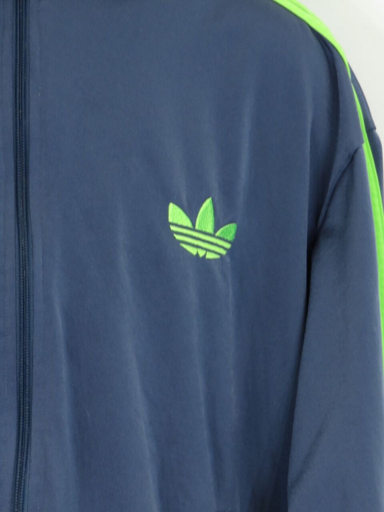 green and blue adidas jacket