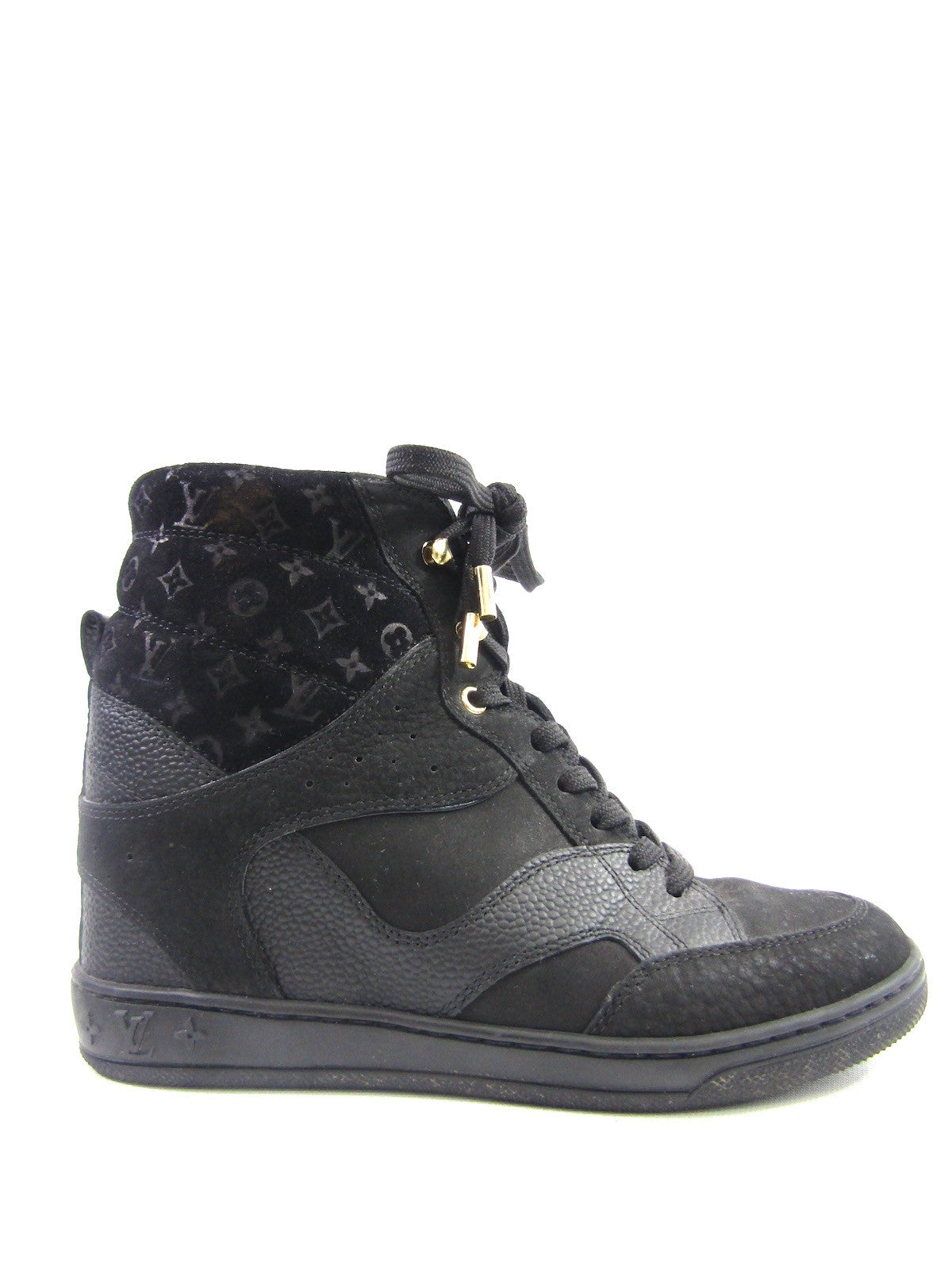 women's black leather high top sneakers