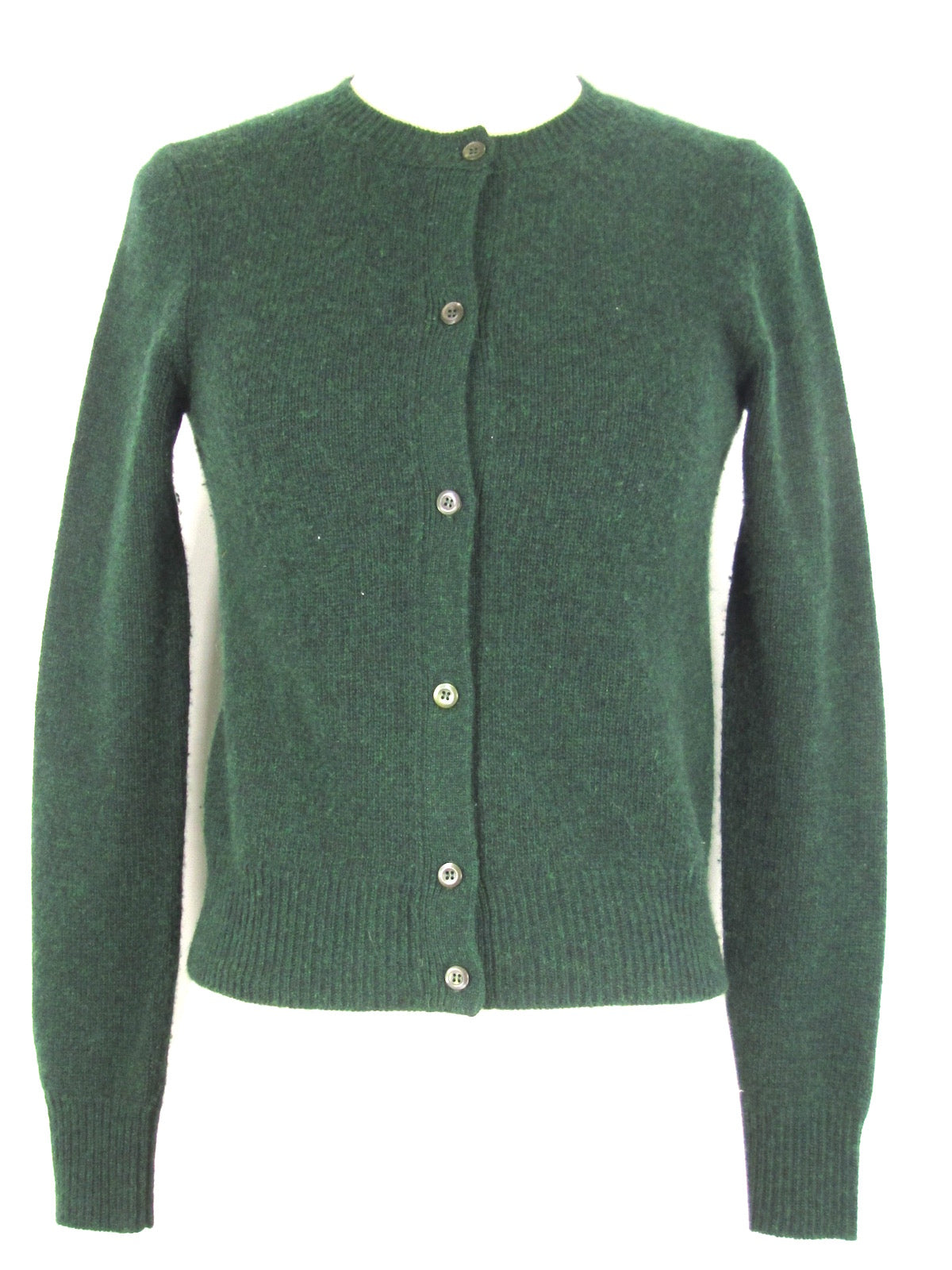 green cardigan sweater