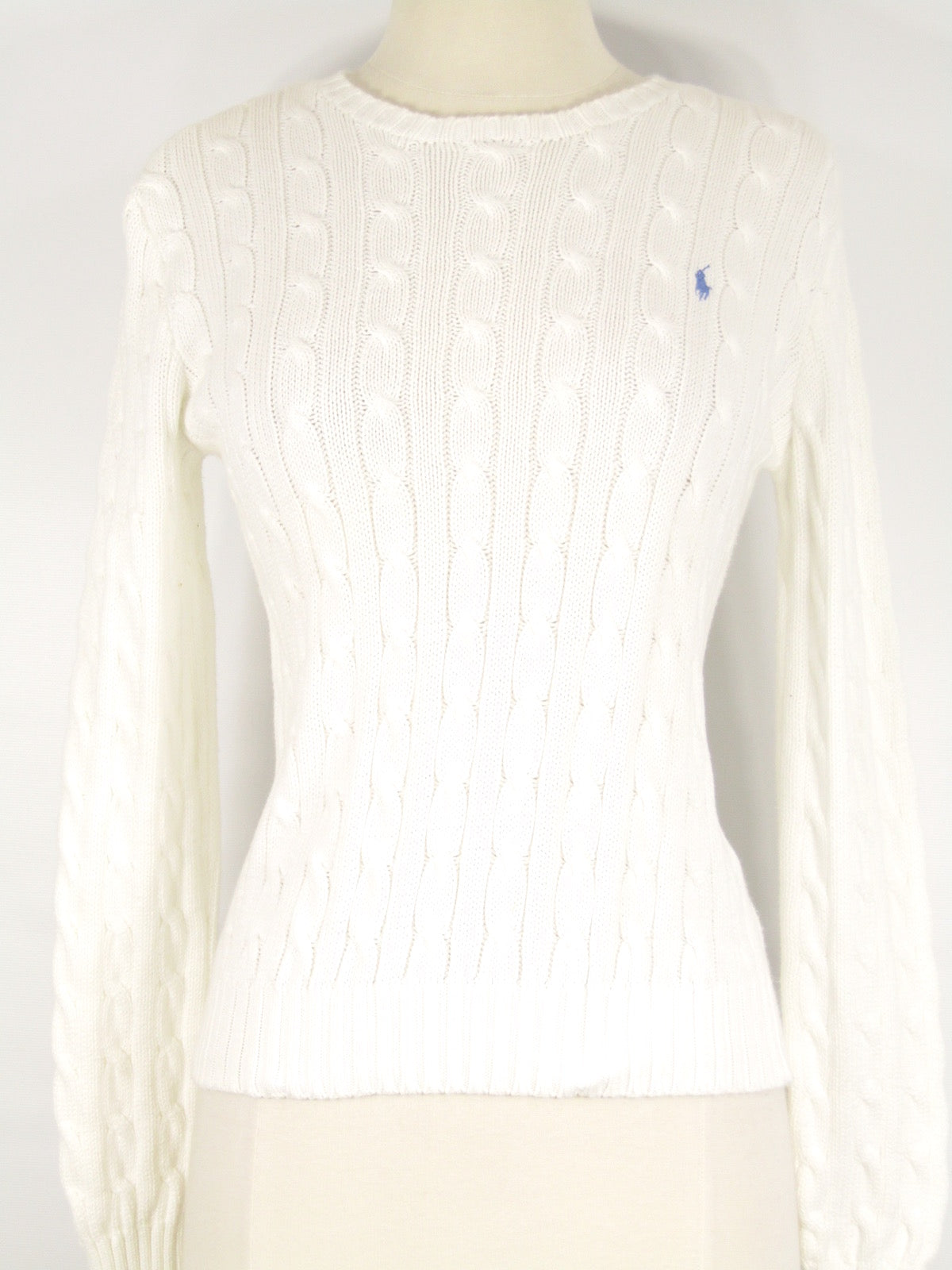 ralph lauren white sweater women's