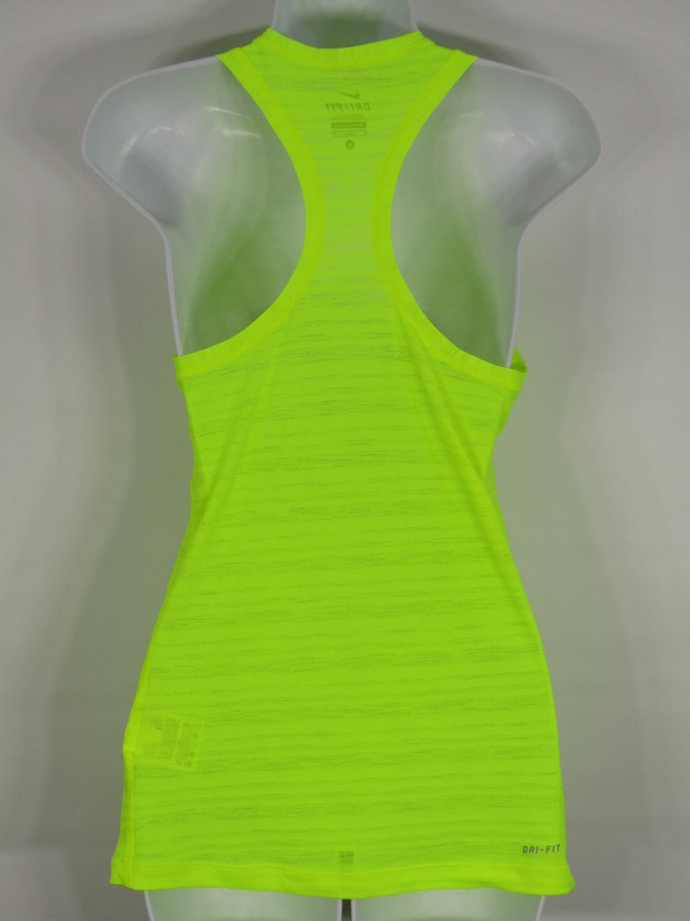 NIKE Women Neon Yellow Racerback Sports 