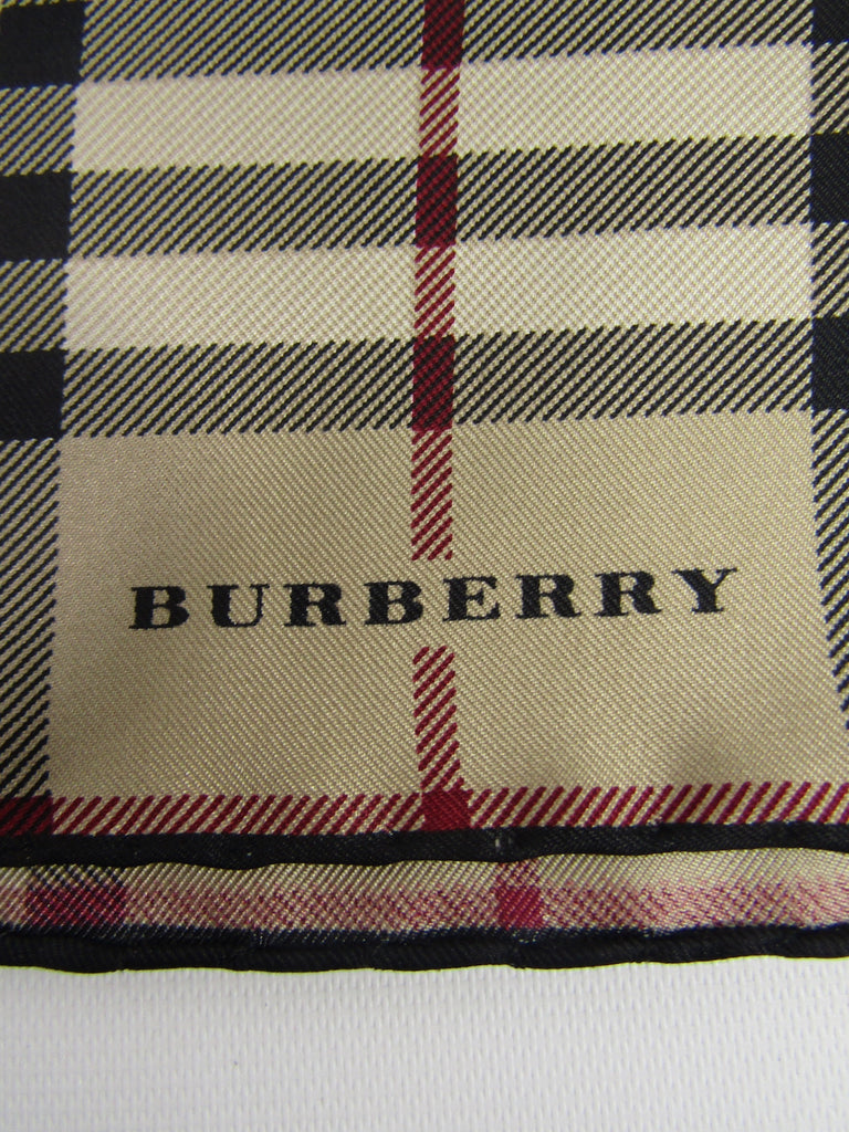 burberry plaid pocket square