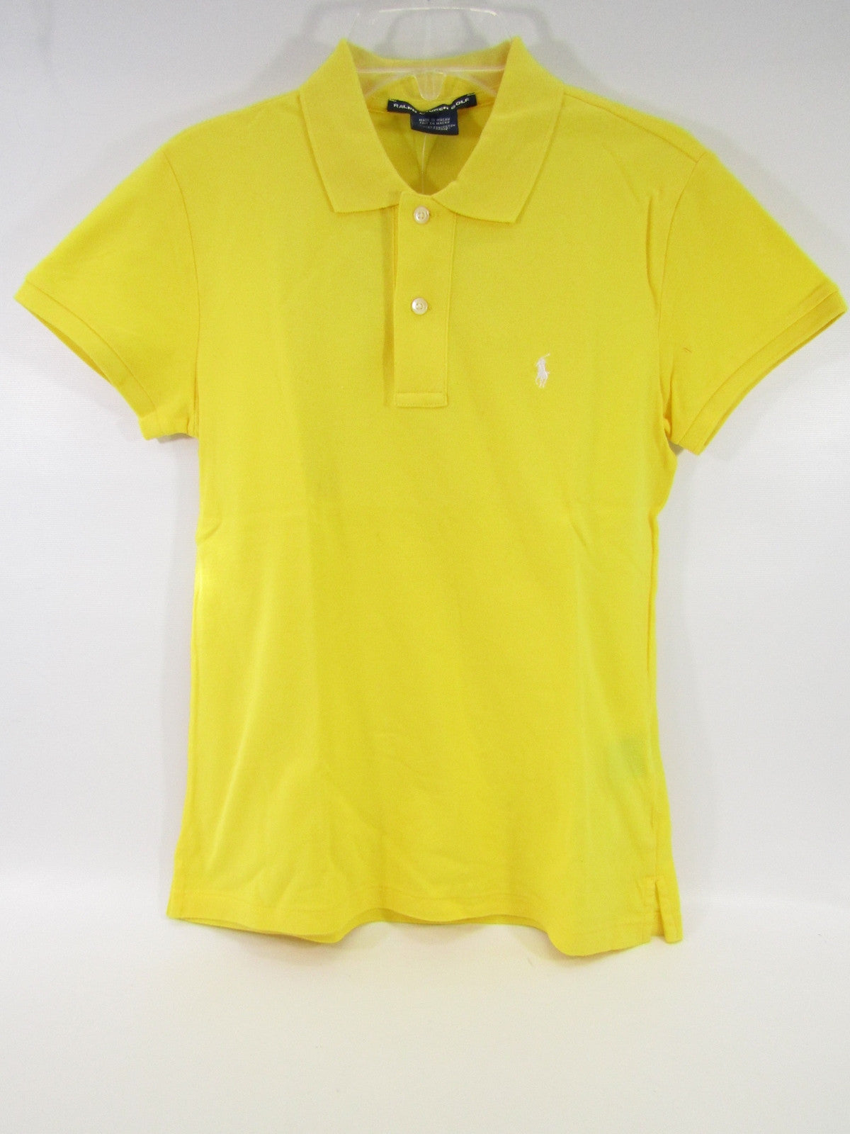 yellow polo button down