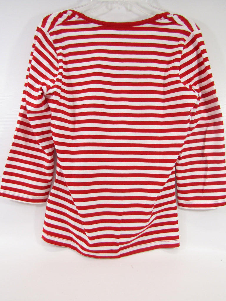 tommy hilfiger red and white striped shirt