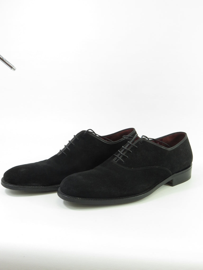 mens black suede lace up shoes