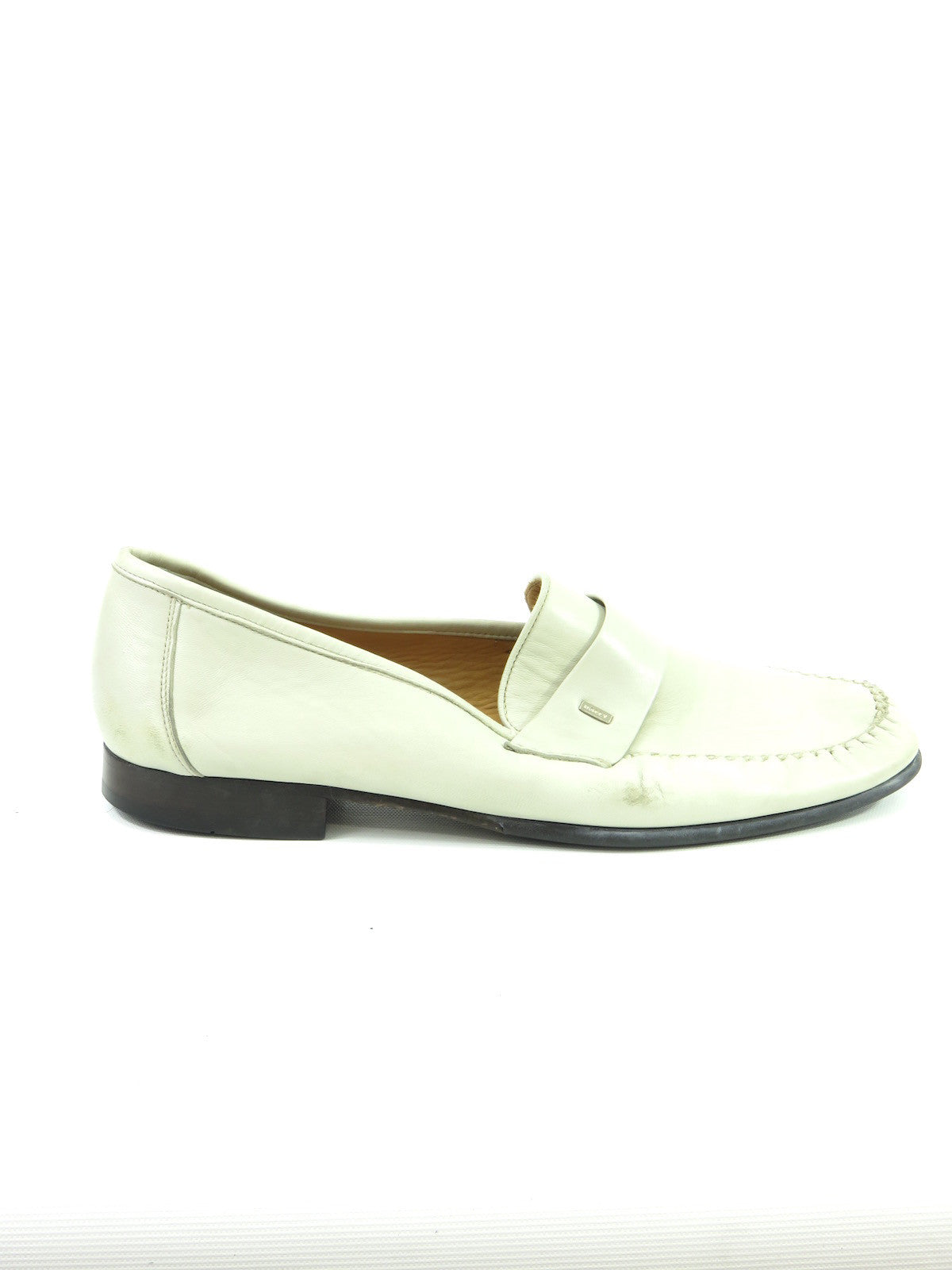 white loafers slip on