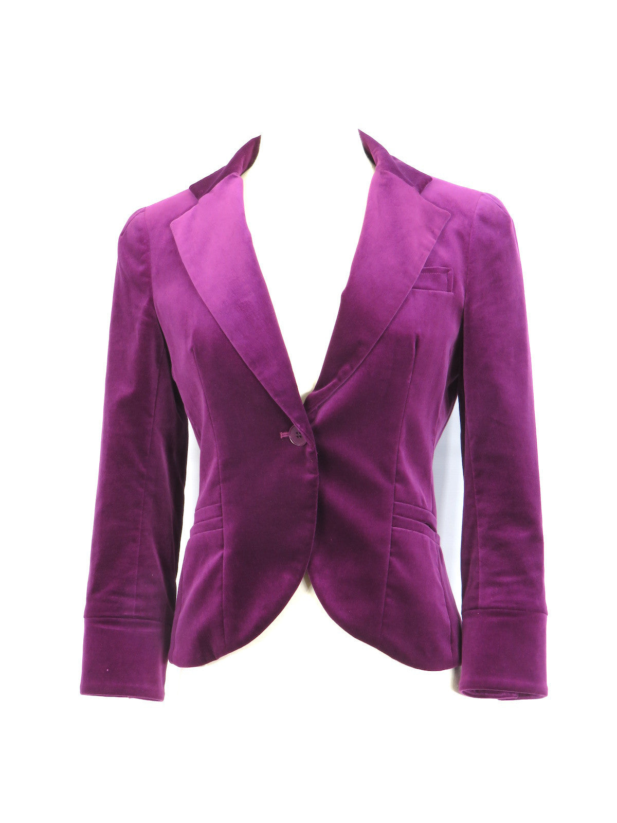 purple velour jacket