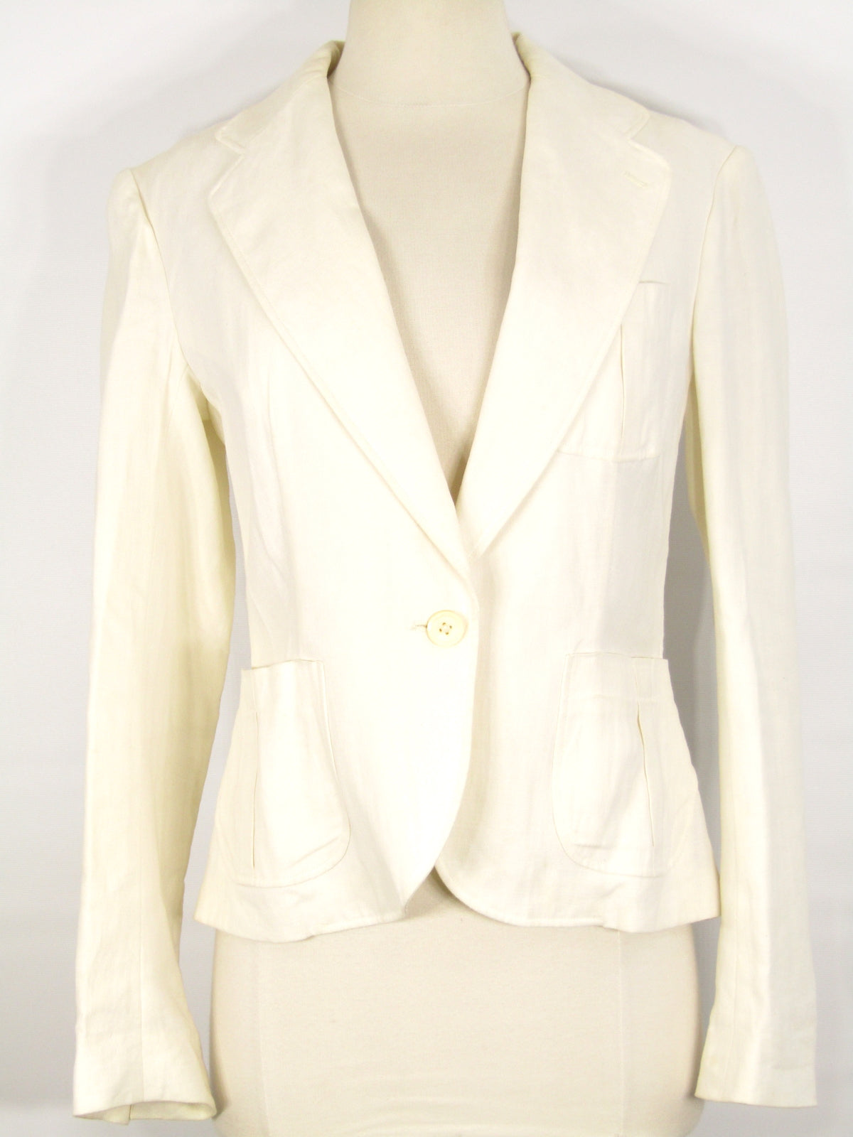 white linen jacket womens