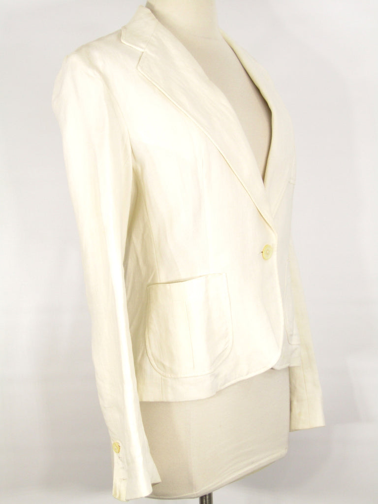 ralph lauren women's white blazer