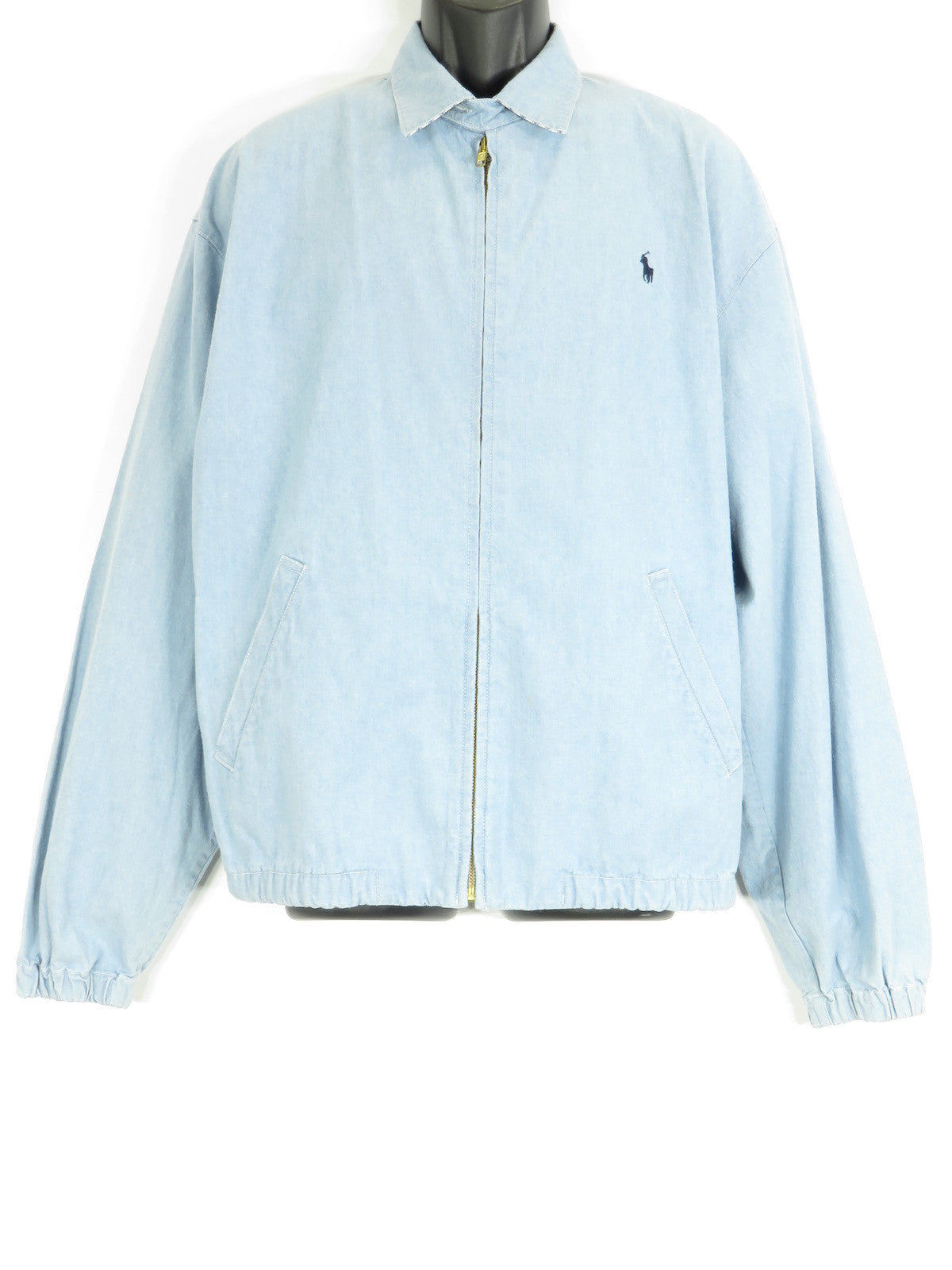 light blue polo jacket