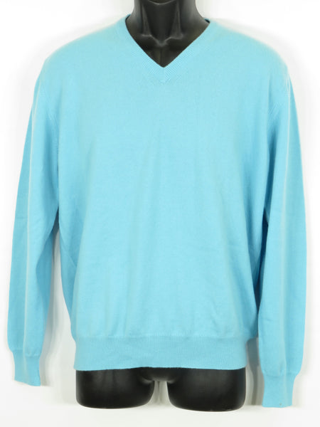 light blue cashmere sweater s