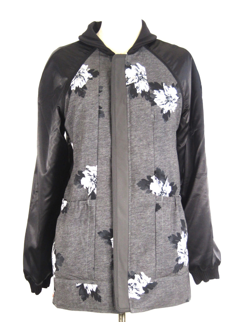 lululemon black and white floral jacket