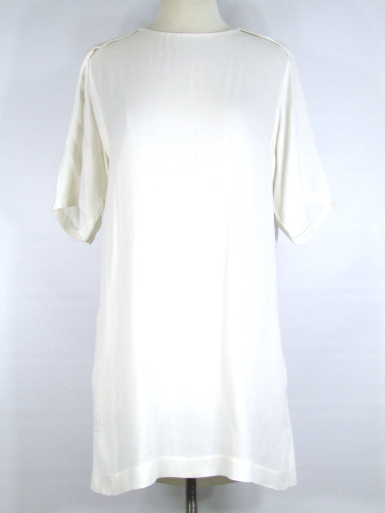 white tunic shirt dress