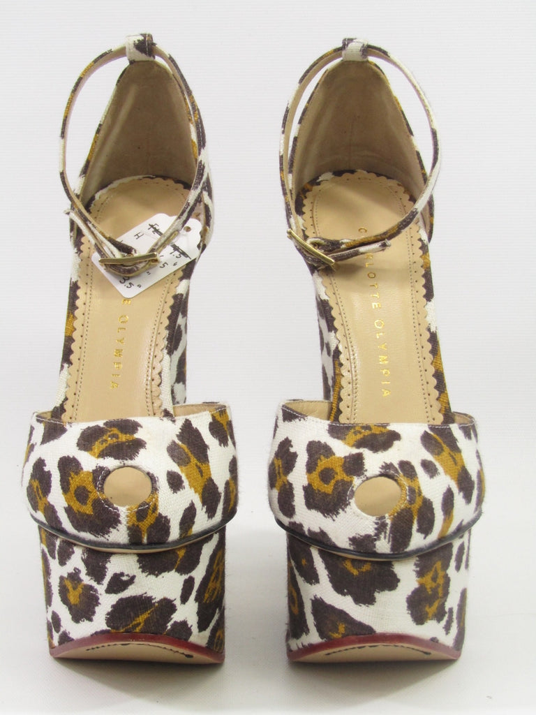 leopard print platform wedges