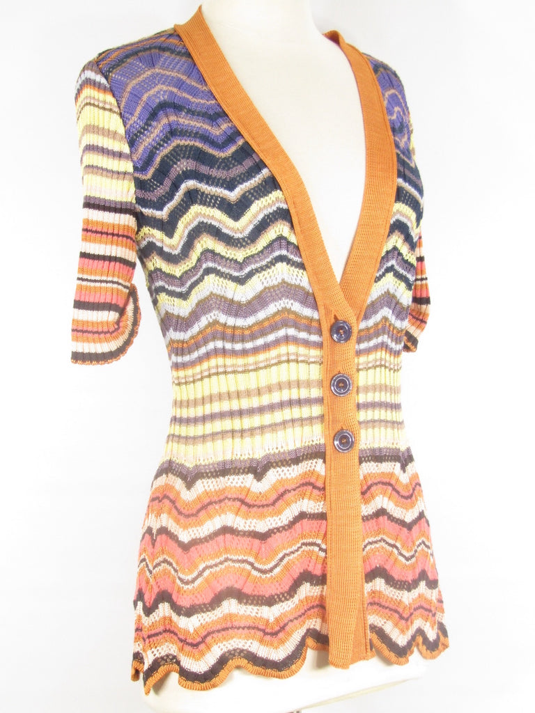 multi colored cardigan sweater