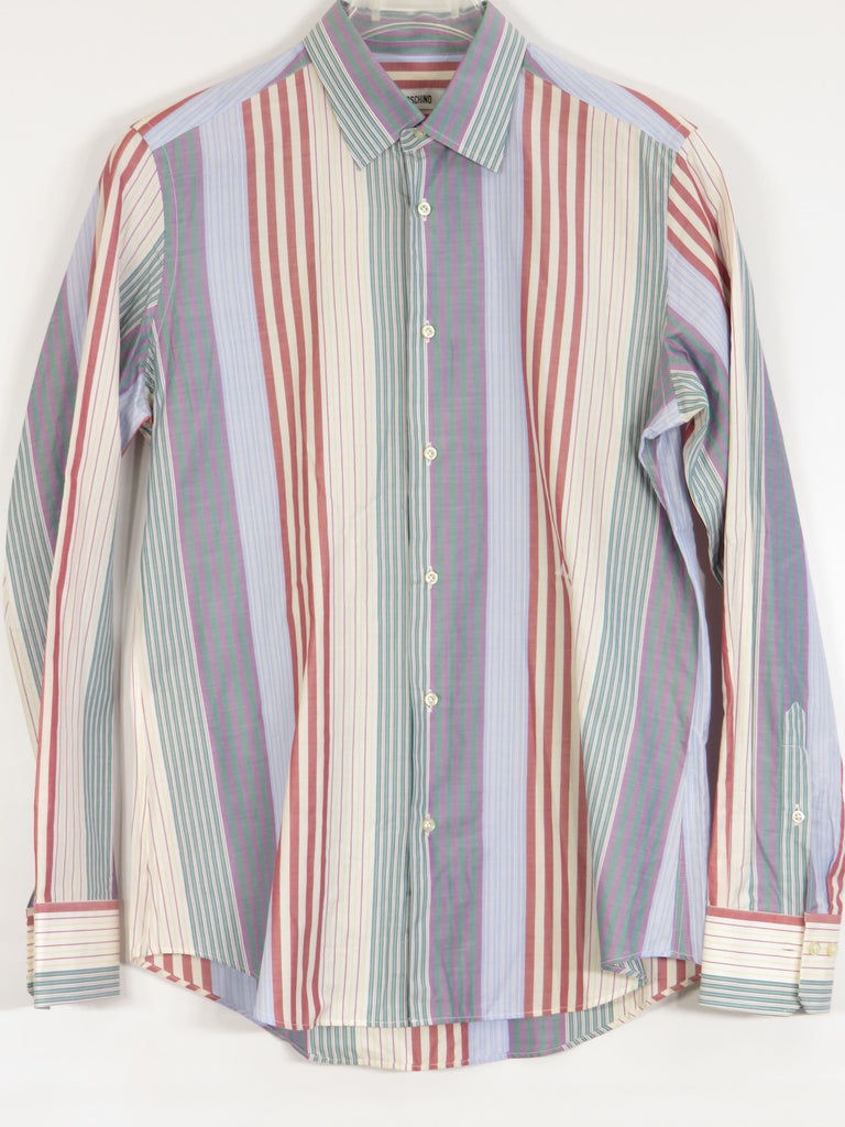 red and white striped long sleeve shirt mens