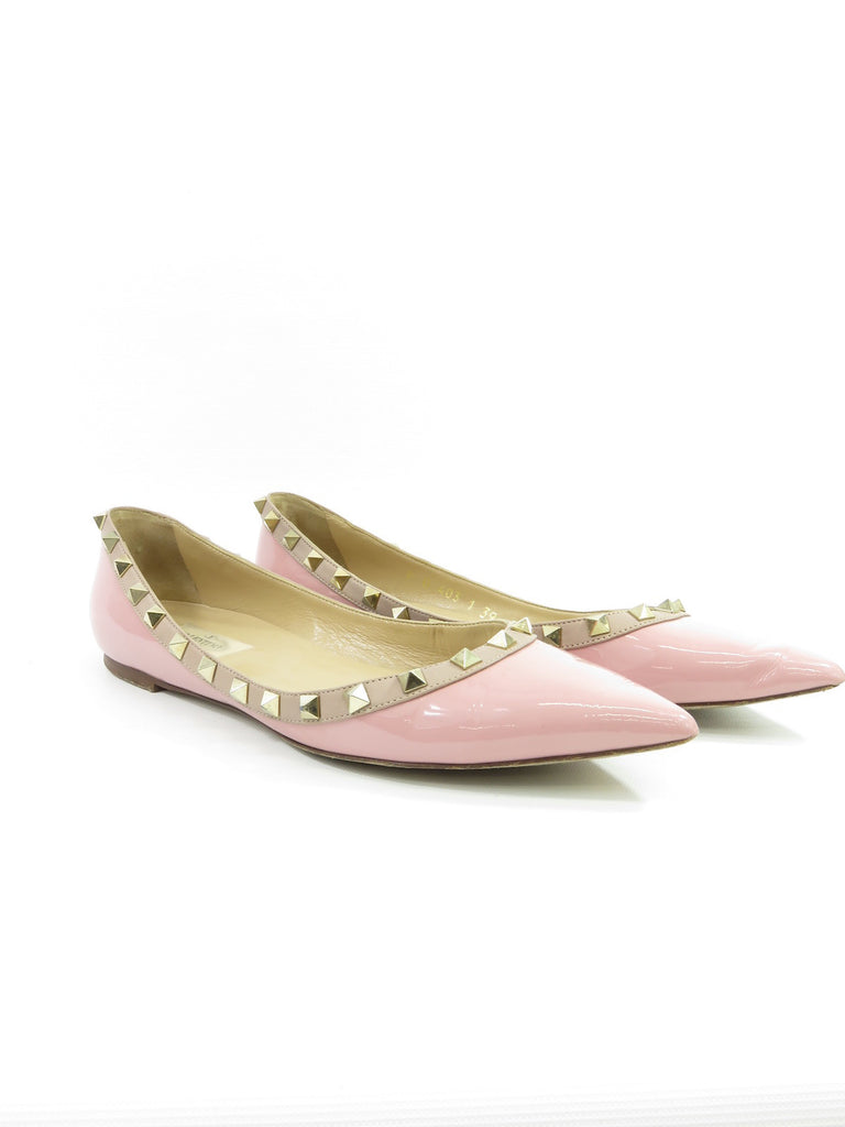 light pink flat shoes