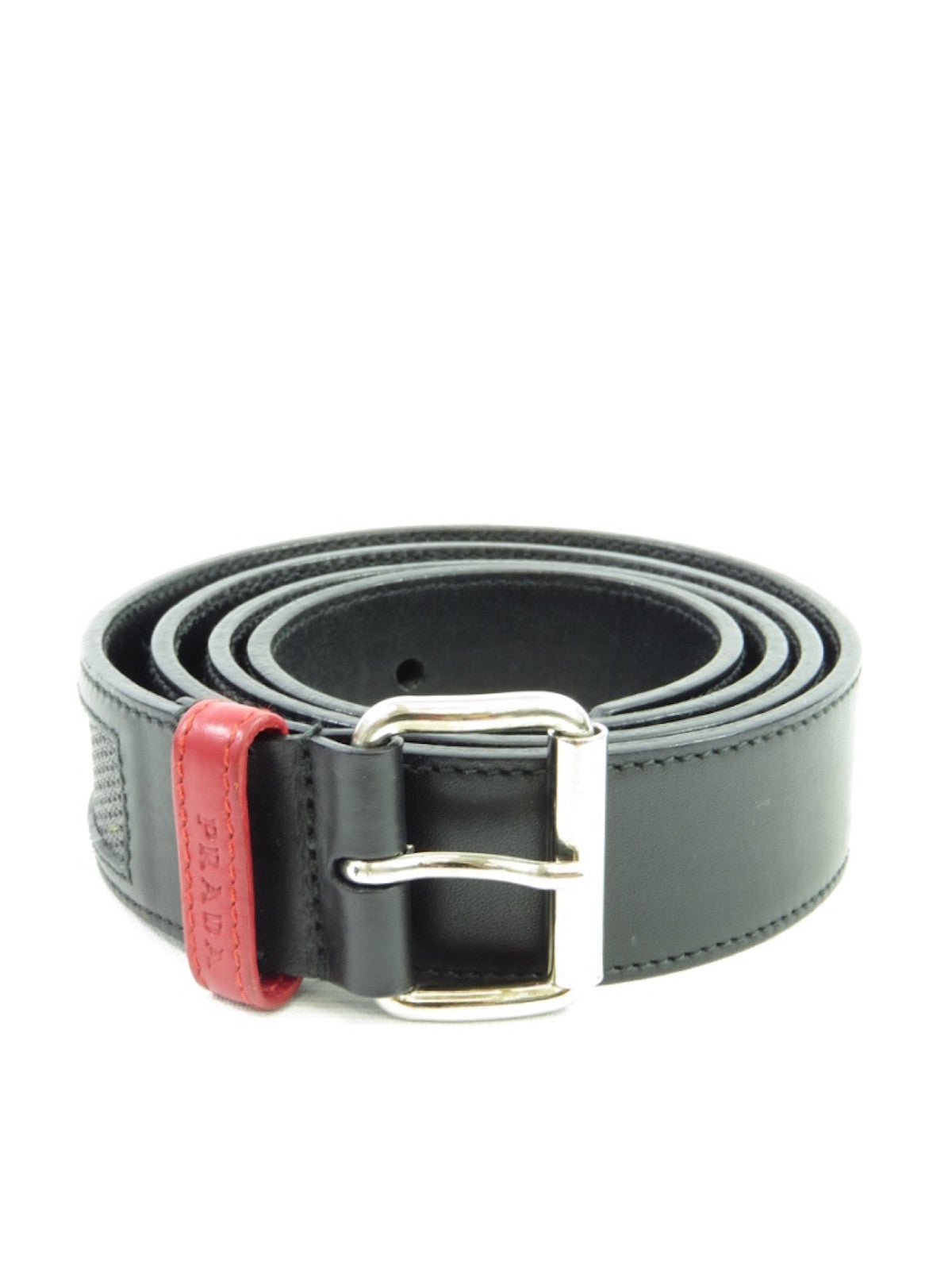 prada red belt