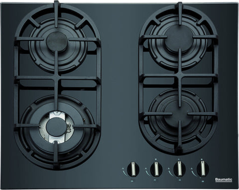 Baumatic Bgg64 Built In 60cm Gas Hob Black Safeer Appliances Ltd