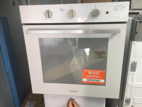 indesit single oven white