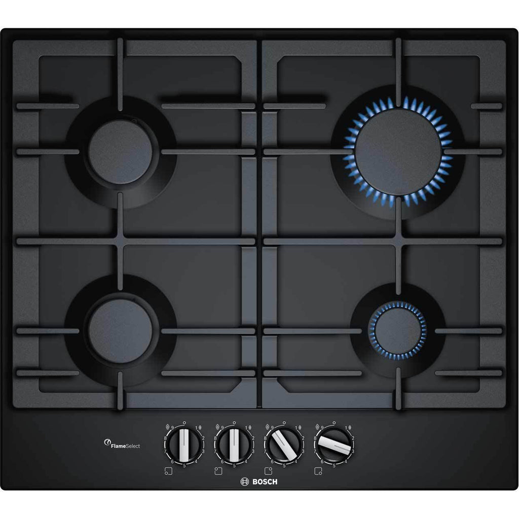 Bosch Serie 6 PCP6A6B90 60cm Gas Hob Black Safeer Appliances Ltd