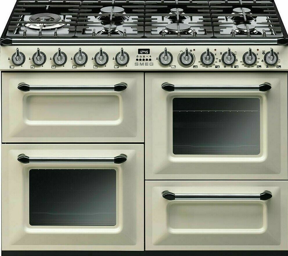 Smeg TR4110P1 110cm Cream Dual Fuel Range Cooker LPG Convertible