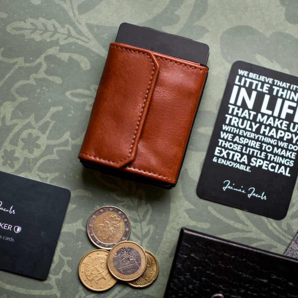 Jaimie Jacobs wallet Mini Wallet Nano Boy Pocket dunkelbraun