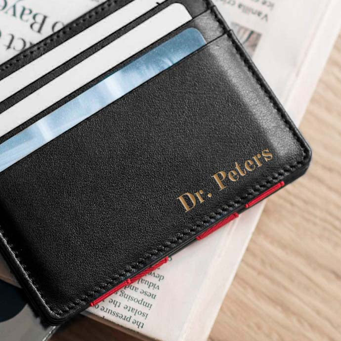 Jaimie Jacobs Geldbörse personalisiert, Gravur, Initialen, Monogramm / wallet with engraving, personalization, customization, initials, monogram