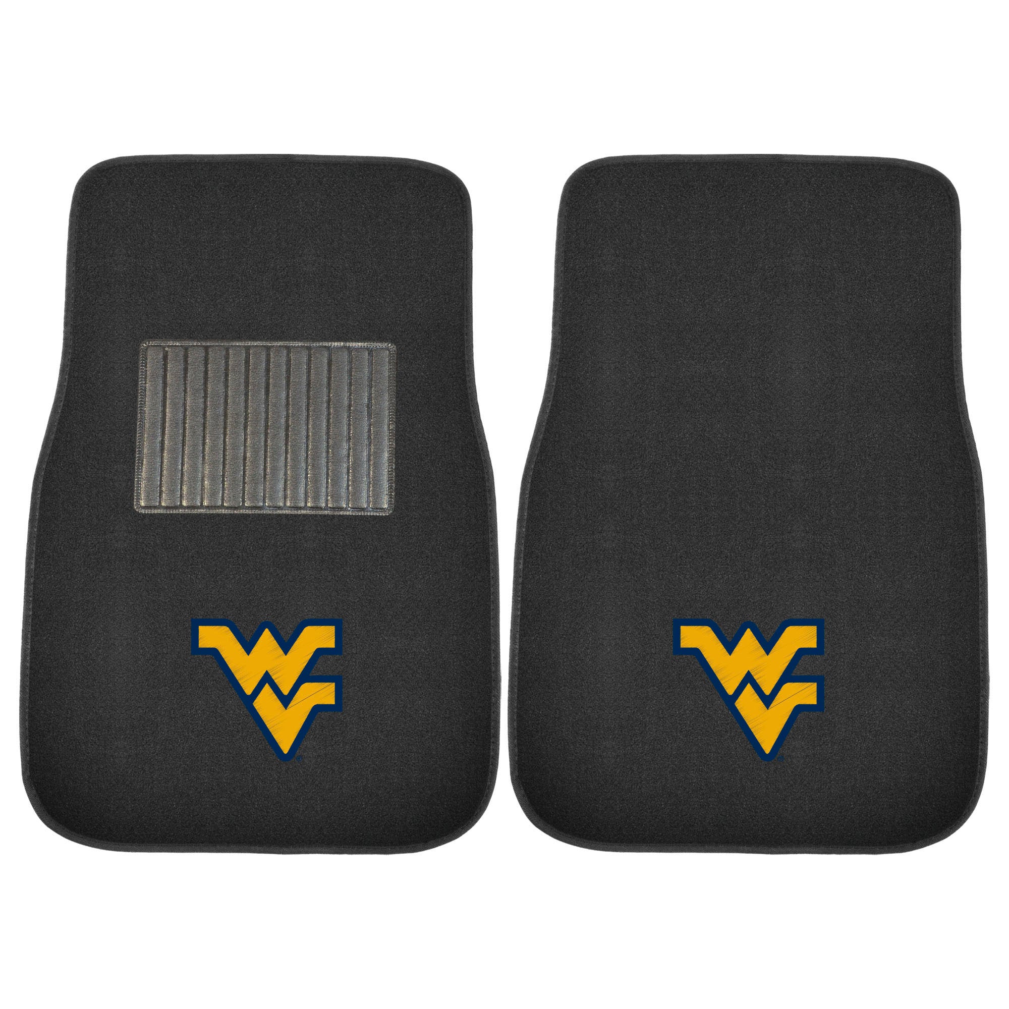 West Virginia University 2-pc Embroidered Car Mat Set
