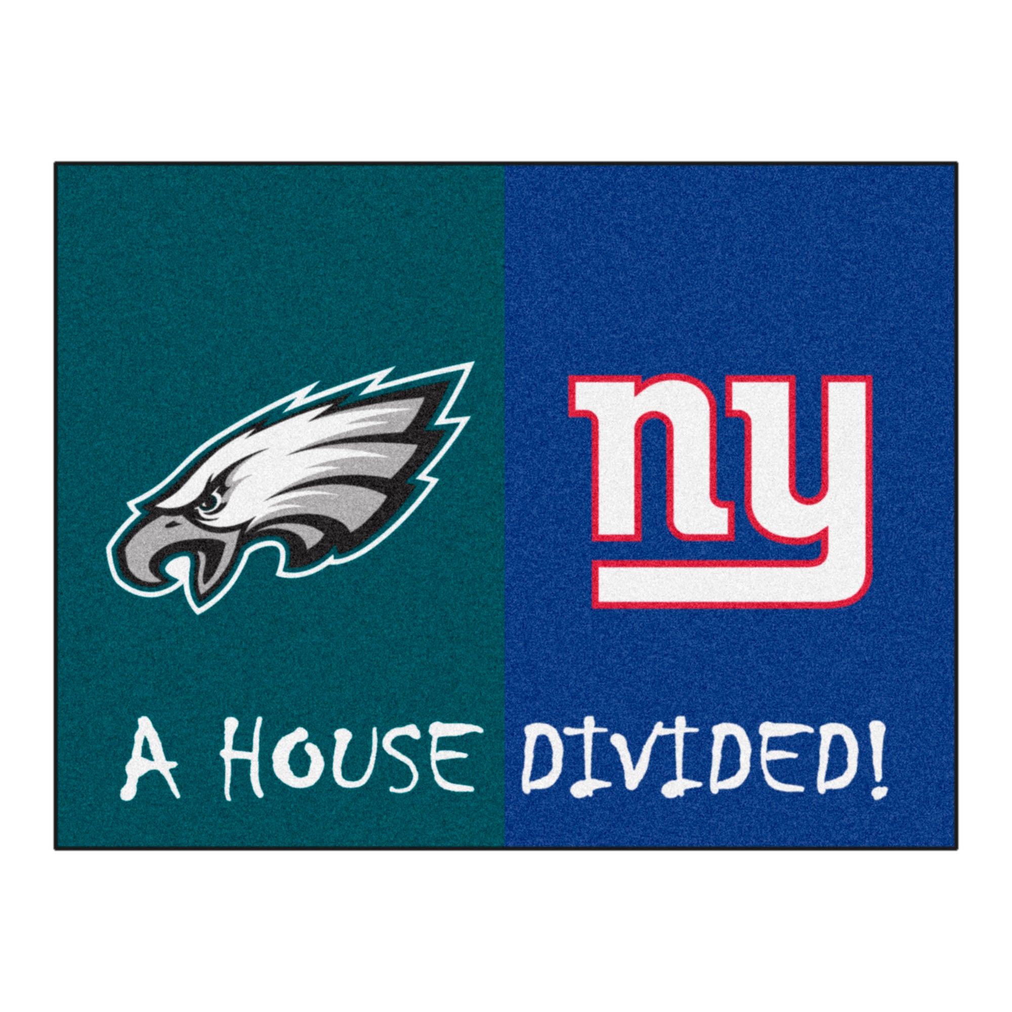 NFL House Divided - Eagles / Giants House Divided Mat