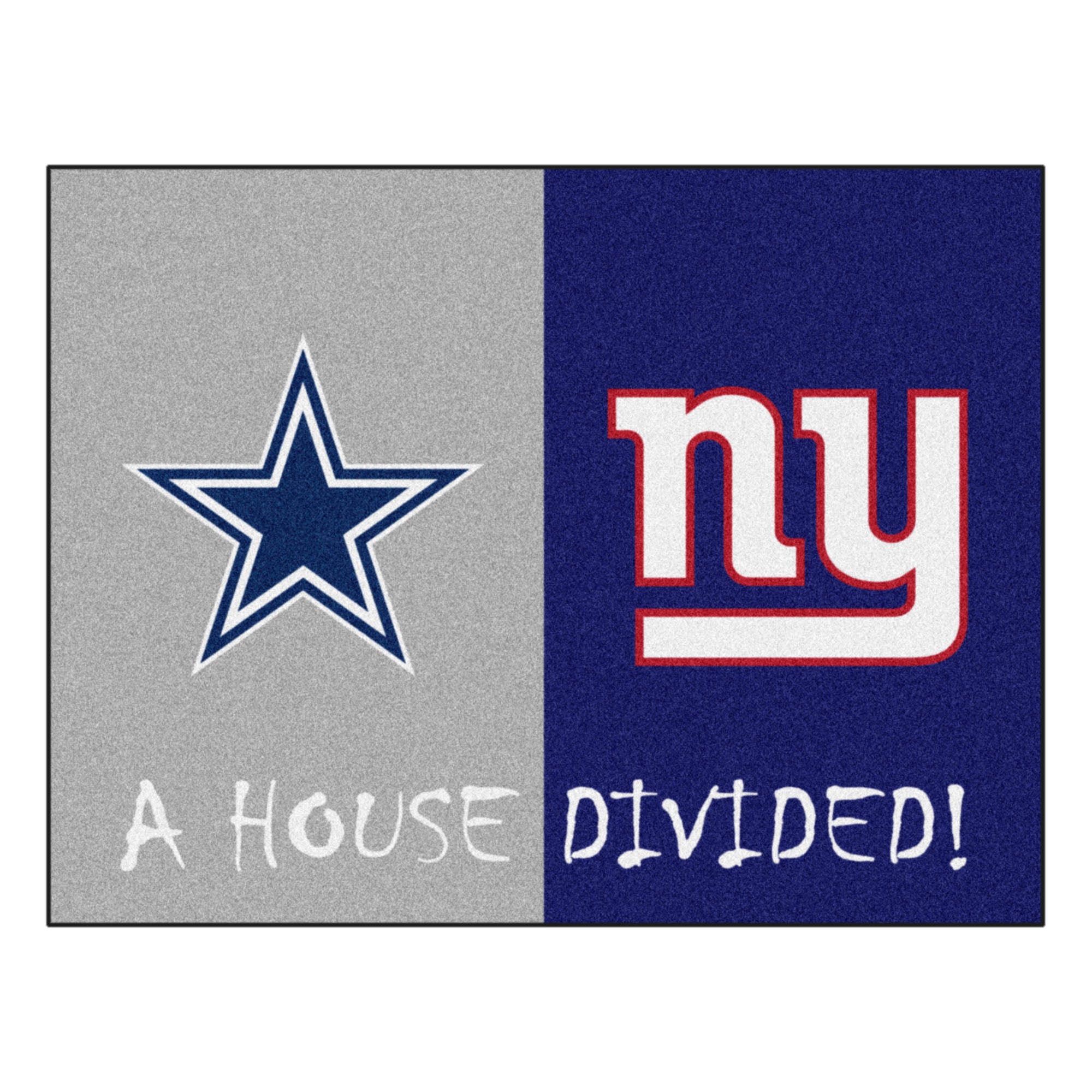 NFL House Divided - Cowboys / Giants House Divided Mat