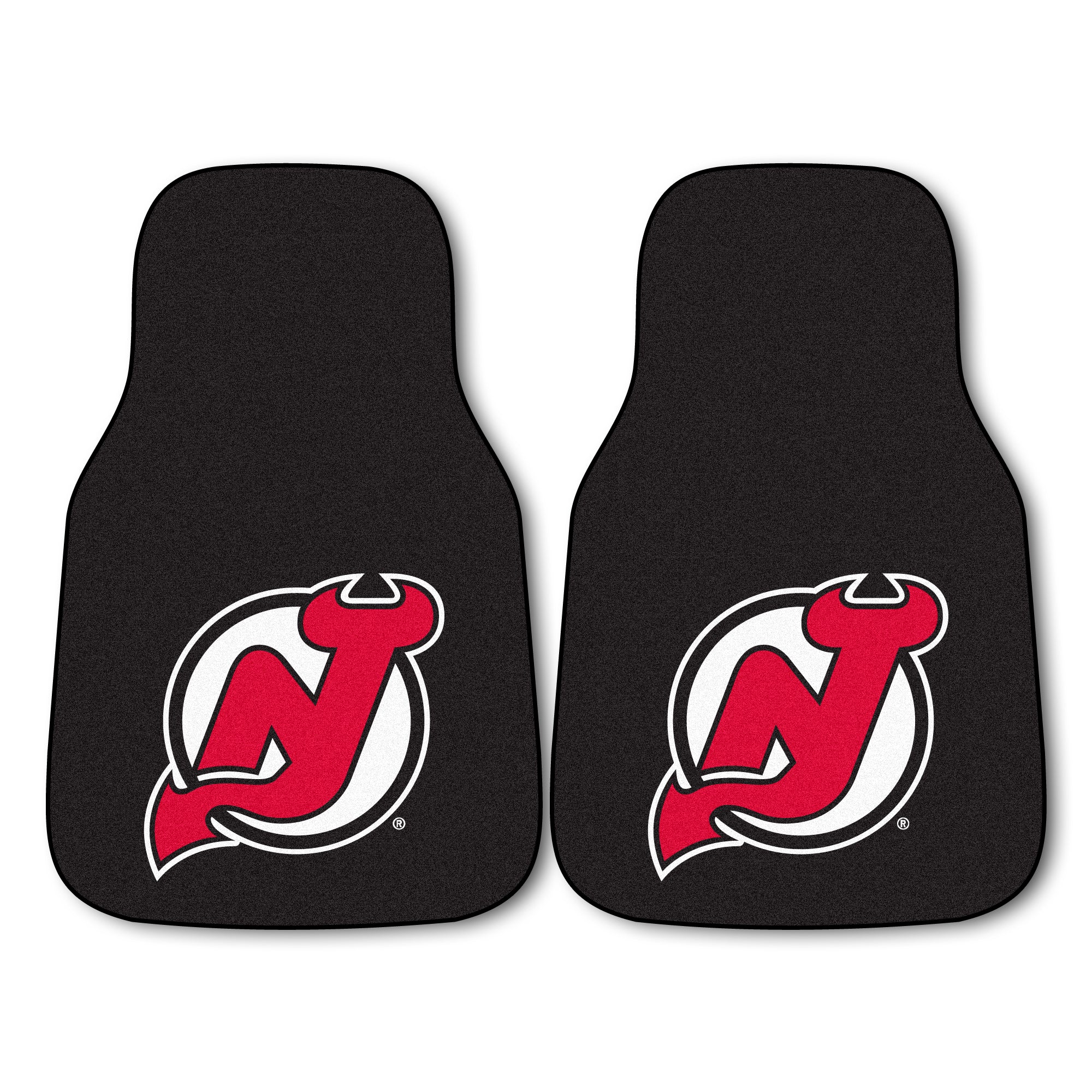 NHL - New Jersey Devils 2-pc Carpet Car Mat Set