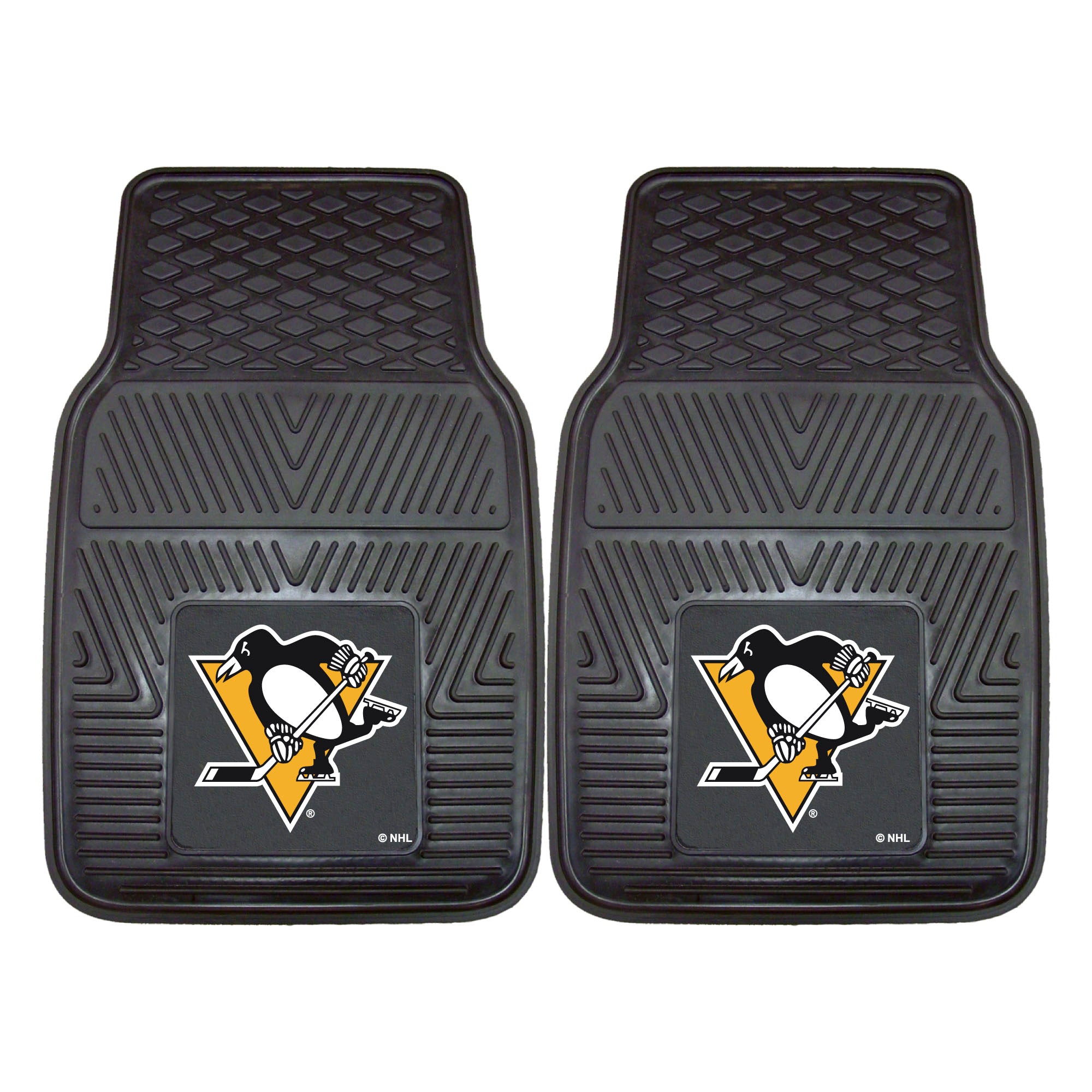 NHL - Pittsburgh Penguins 2-pc Vinyl Car Mat Set