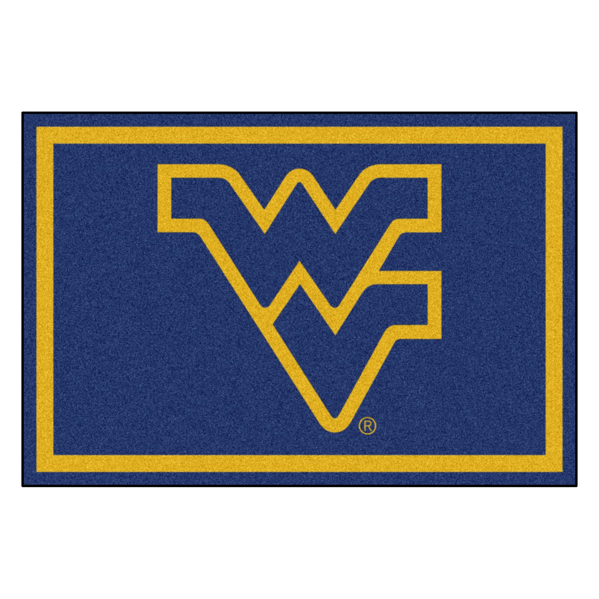 West Virginia University 5x8 Rug