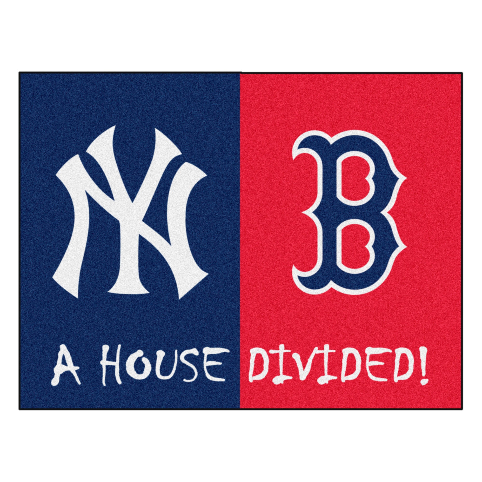 MLB House Divided - Yankees / Red Sox House Divided Mat