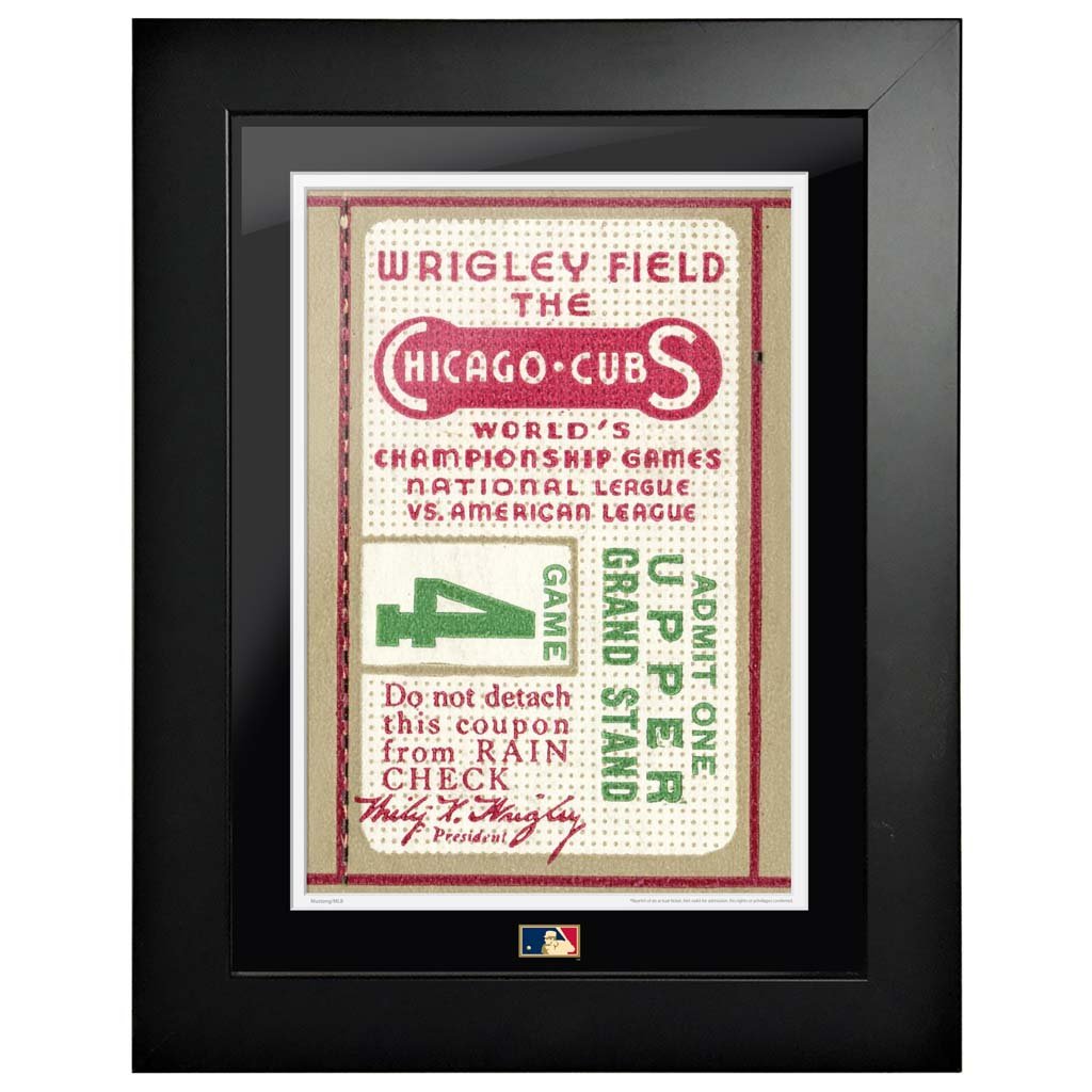 12x16 World Series Ticket Framed Chicago Cubs 1935 G4C