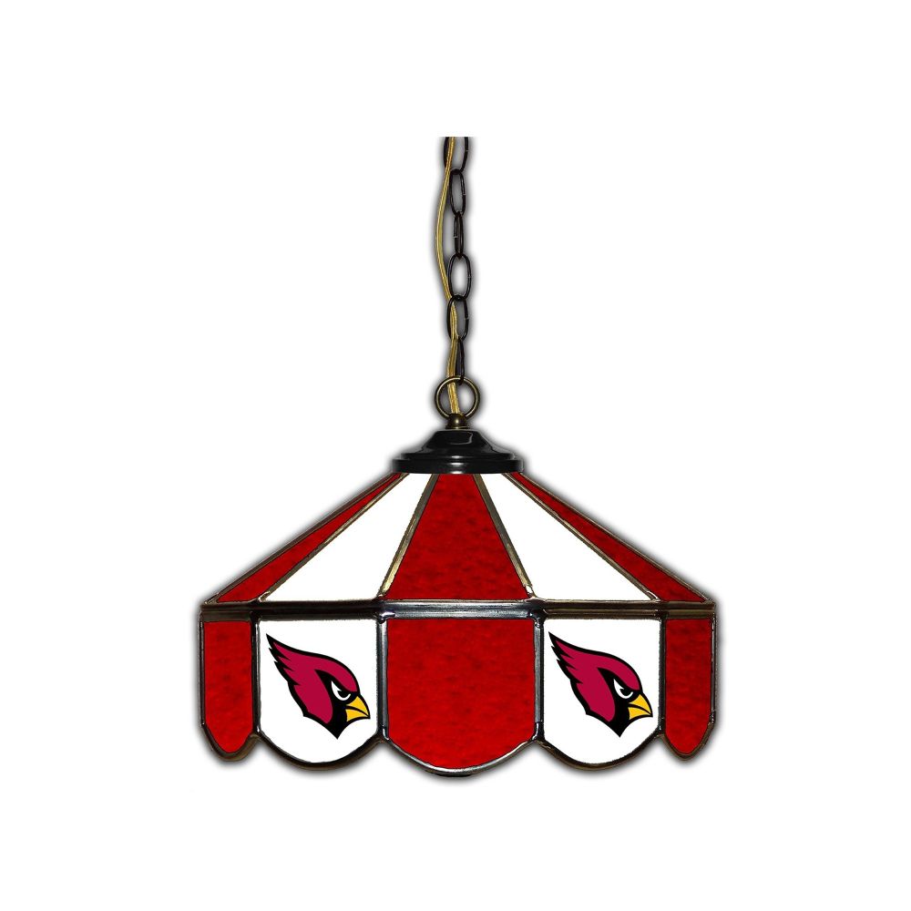 Arizona Cardinals 14-In. Stained Glass Pub Light