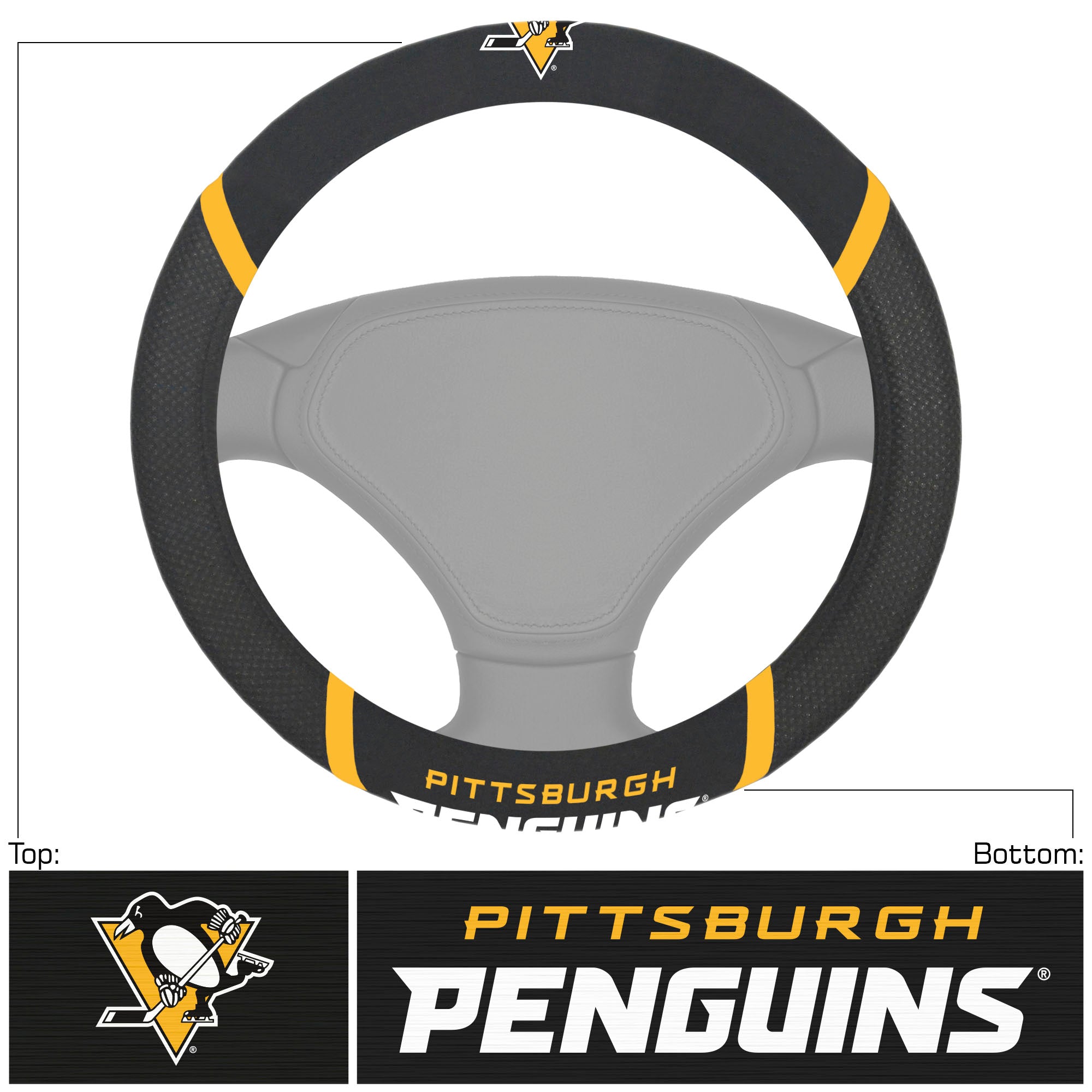 NHL - Pittsburgh Penguins Steering Wheel Cover