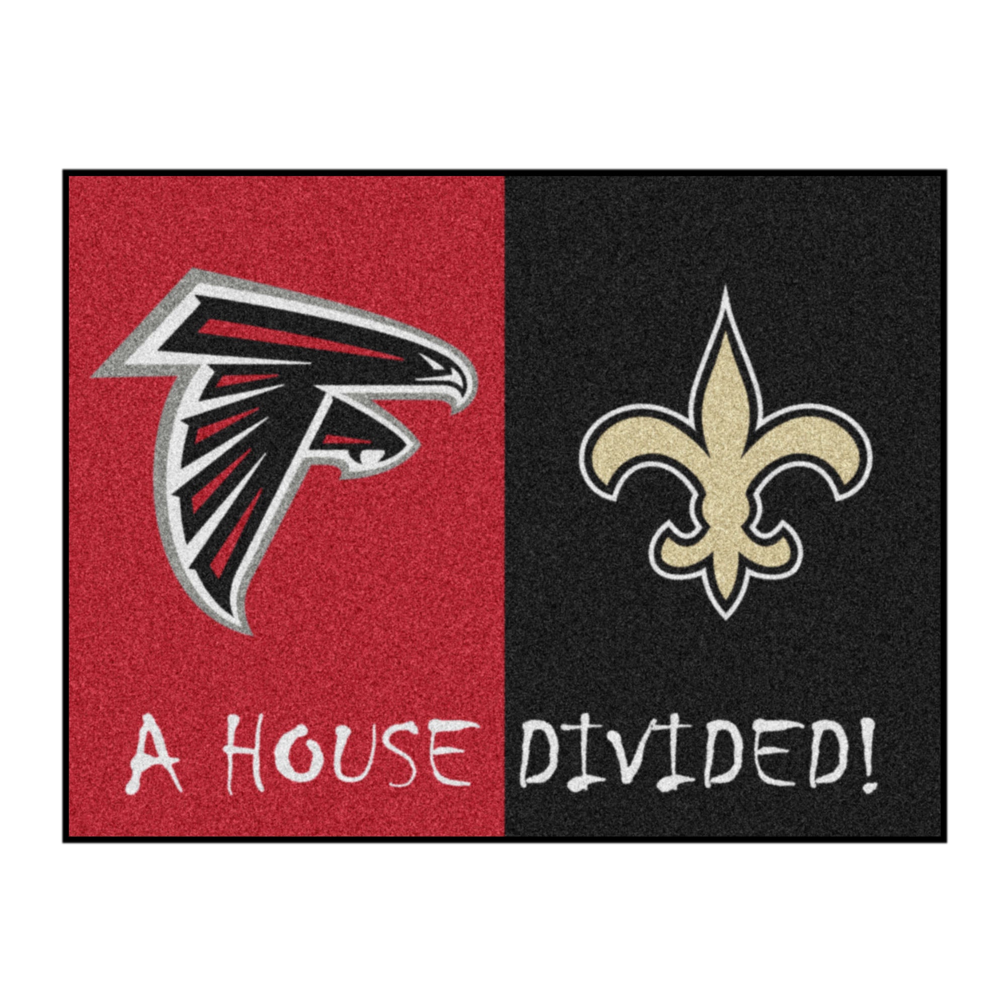 NFL House Divided - Falcons / Saints House Divided Mat