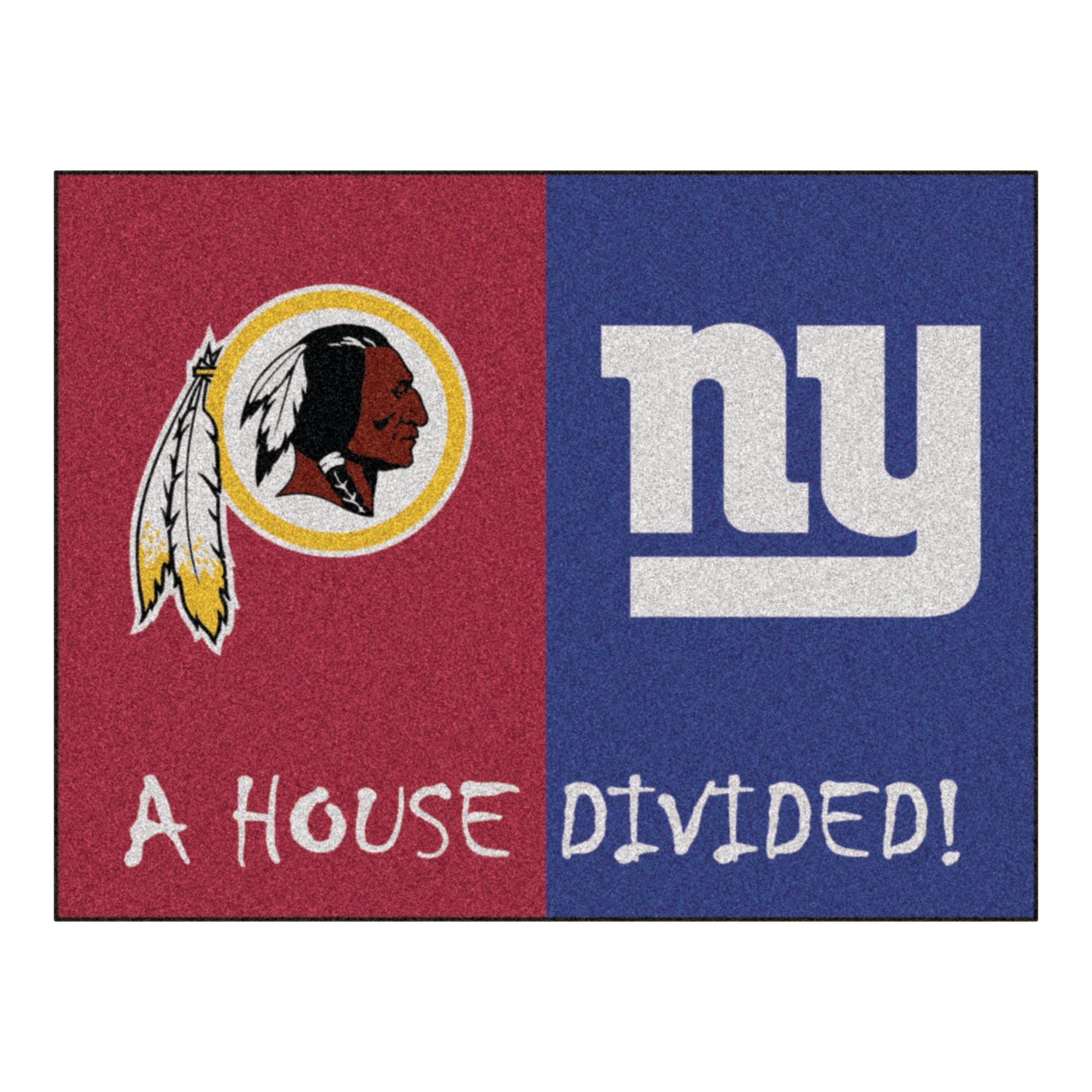 NFL House Divided - Redskins / Giants House Divided Mat